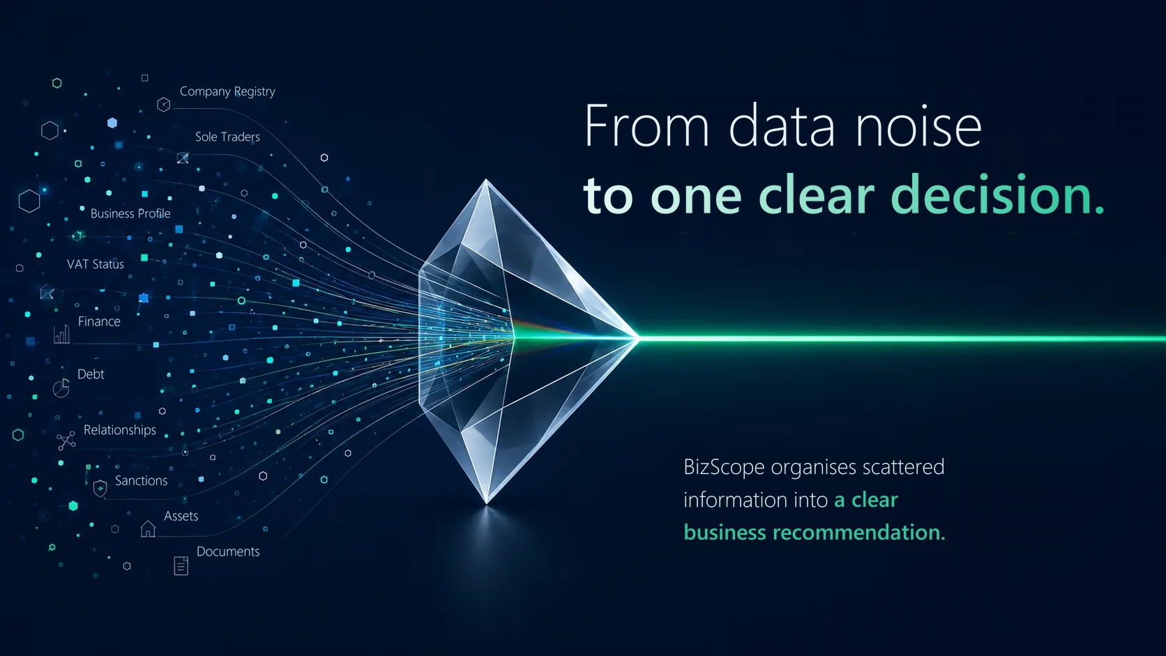 From data noise to one clear decision
